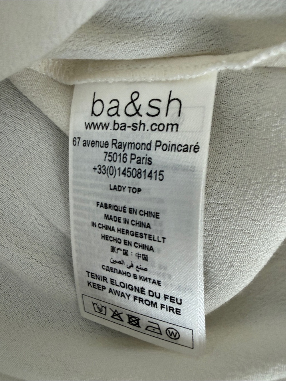 ba&sh Taylor Embroidered Peasant Top Size L NWT - Picture 11 of 14